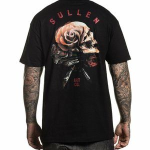 Sullen Clothing Still Life Tee Sz XL Skull Rose